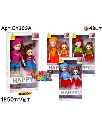 Куклы BJD Милашки Сестрички из 2х 4 вида QY303A