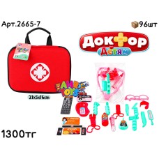 Игровой н-р Доктора в красной сумочке 2665-7