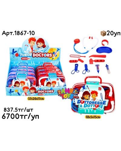 Игровой н-р Доктор JUNIOR из 8шт (УП) 1867-10