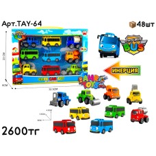 Машинки н-р TAYO Автобусы из 9шт TAY-64