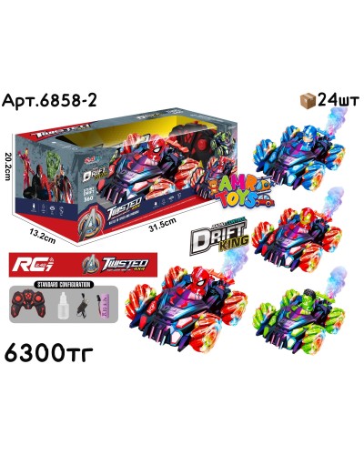 Р/У Маш. Дрифт AVENGERS TWISTED 4 вида 6858-2