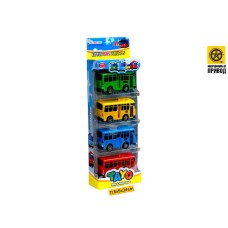 Машинки н-р в столбике TAYO из 4х 2089-4