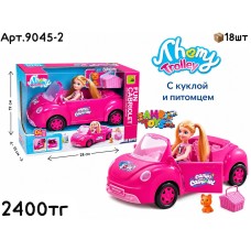 Кукла TRAVEL GIRL на Кабриолете с питомцем 9045-2