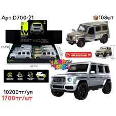 Маш. в шоубоксе BEST MODEL Mercedes G63 из 6шт D700-21