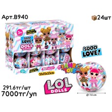 Кукла LOL Шары SQOO LOVE из 24шт (УП) B940