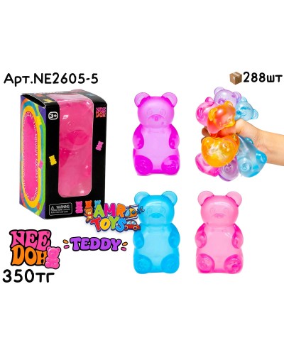 Антистресс NEEDOH TEDDY Мишка 3цв NE2605-5