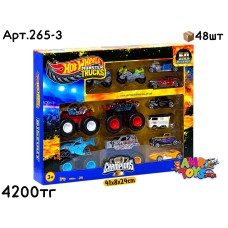 Машинки н-р Hotwheels МонстрТраки Мотоциклы из 12шт 265-3