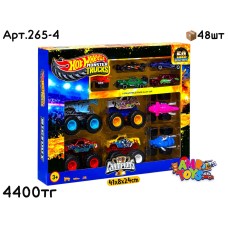 Машинки н-р Hotwheels МонстрТраки Бигфуты из 11шт 265-4