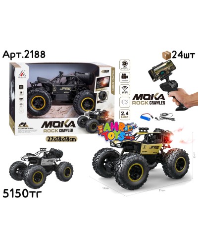 Р/у Маш. MOKA Rock Crawler с дымом и с камерой 2188