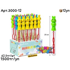 Мыльные Пузыри Палочки 25cm ЗАЙЧИК из 24шт 3000-12