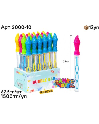 Мыльные Пузыри Палочки 25cm РОЖОК из 24шт (УП) 3000-10