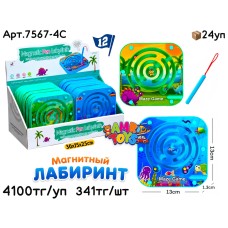 Игровой Планшет Лабиринт Магнитный из 12шт 7567-4C