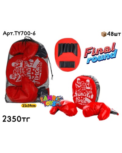 Боксерский н-р Лапа Перчатки FINAL в сеточной сумке TY700-6