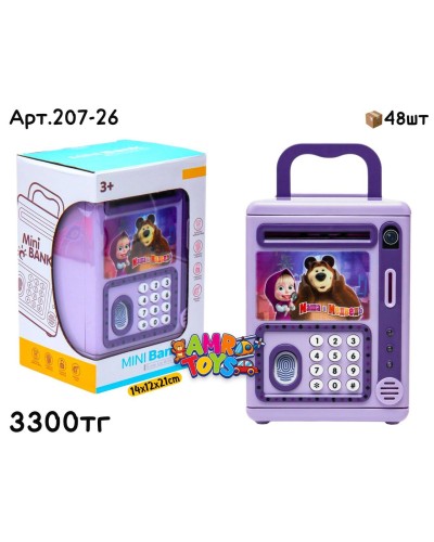 Игра Сейф MINI BANK Маша и Медведь 207-26