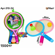 Ракетки EQUIPMENT из 2-х розов/голуб в сумке 010-24