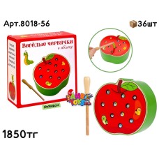 Дерево Игра Веселые Червячки в Яблочке 8018-56