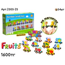 Дерево Паровозик на магнитах Фрукты 2305-25