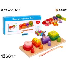 Дерево Сортер Пирамидка Матрешки 3в1 616-A29