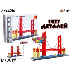 Конструктор WANGE Golden Gate Bridge 1977дет. 6210