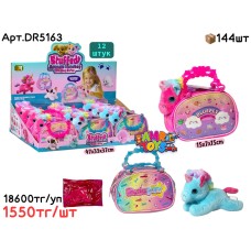 Плюшевые Питомцы STUFFED Единорожка в сумке из 12шт DR5163 