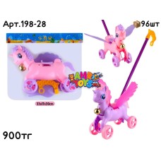 Каталка Единорожка с колокольчиком 2 цвета 198-28
