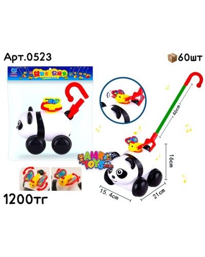 Каталка Панда с бабочкой 0523