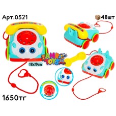 Каталка телефончик на веревке 0521