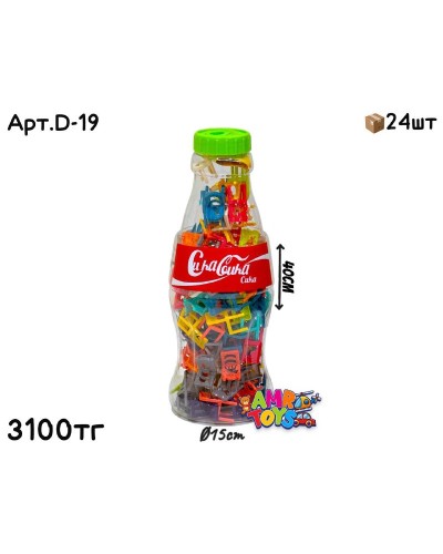Конструктор Cuka Guka в банке Стульчики 40см D-19