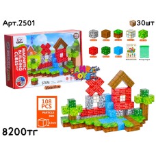 Конструктор Магнитный Minecraft 108дет. STEM 2501