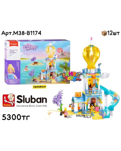 Конструктор SLUBAN Остров Сокровищ Замок 404дет. M38-B1174