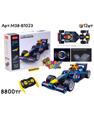 Конструктор SLUBAN Р/У Механо Гоночная 423дет. M38-B1023