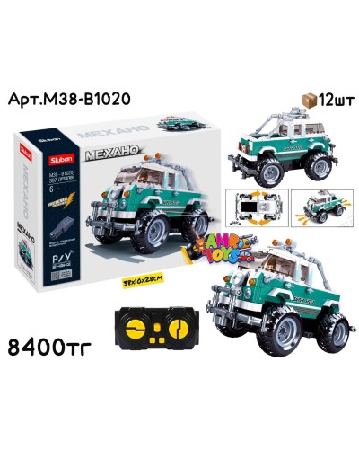 Конструктор SLUBAN Р/У Механо Пикап  397дет. M38-B1020