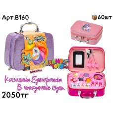 Косметика в чемодане Единорожка 15дет. 3цв B160