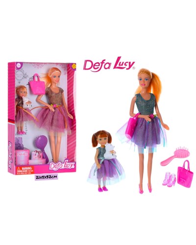 Кукла Барби Defa Lucy Мама и дочь с мишкой 8304