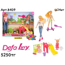 Кукла Барби Defa Lucy Мама с дочками в парке 8409