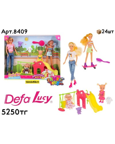 Кукла Барби Defa Lucy Мама с дочками в парке 8409