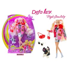 Кукла Барби Defa Lucy Модница с собачкой 8497