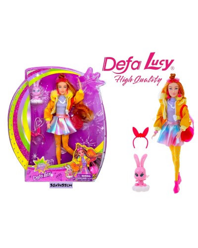 Кукла Барби Defa Lucy Модница с зайчиком 8493