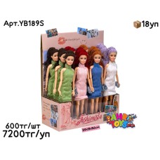 Кукла Барби FASHIONISTA в вязаном платье из 12шт YB189S