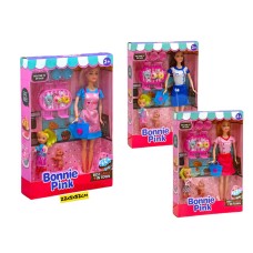 Кукла Барби Горничная с ребенком Bonnie Pink 3цв A112DD