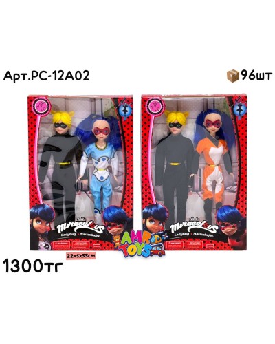 Кукла Леди Баг с Супер Котом 2цв PC-12A02