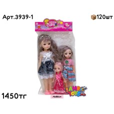 Кукла Little Baby Мама с дочками 3в1 в пакете 3939-1