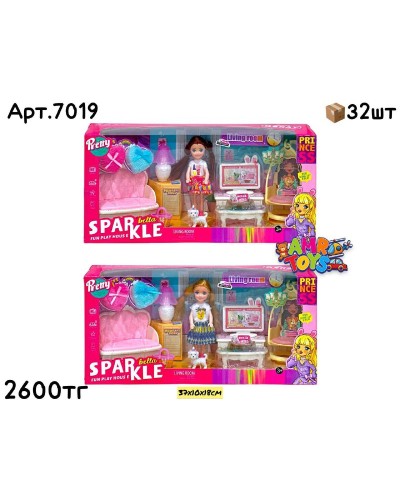 Кукла Sparkle Bella в Гостиной 7019