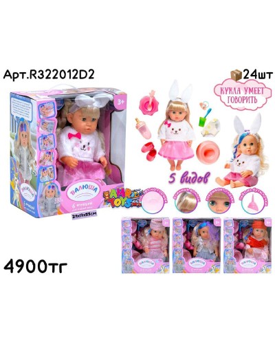 Кукла Валюша 6 функций с аксессуарами 5 видов R322012D2