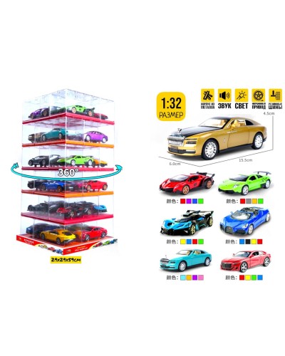 Маш. Метал 1:32 6 видов из 24шт в коробке ШТУЧНО 32888