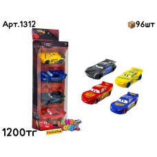 Маш. Метал. н-р Тачки Маквин из 4х Столбик 1312