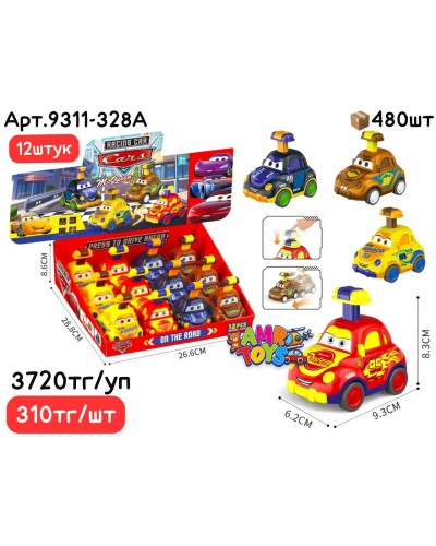 Маш. Тачки в шоубоксе из 12шт 9311-328А