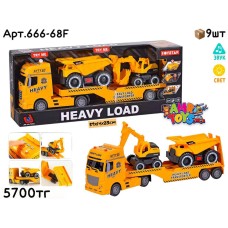 Маш. TOYSTAR Трал со Строительной Техникой 666-68F