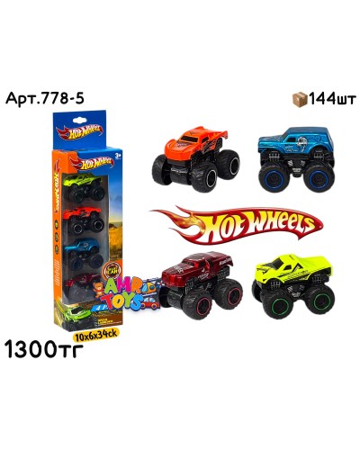 Машинки Hotwheels Столбик из 4шт Багги 778-5