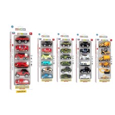 Машинки н-р Столбик KAER MODEL из 5шт 5 видов 3313-1/4